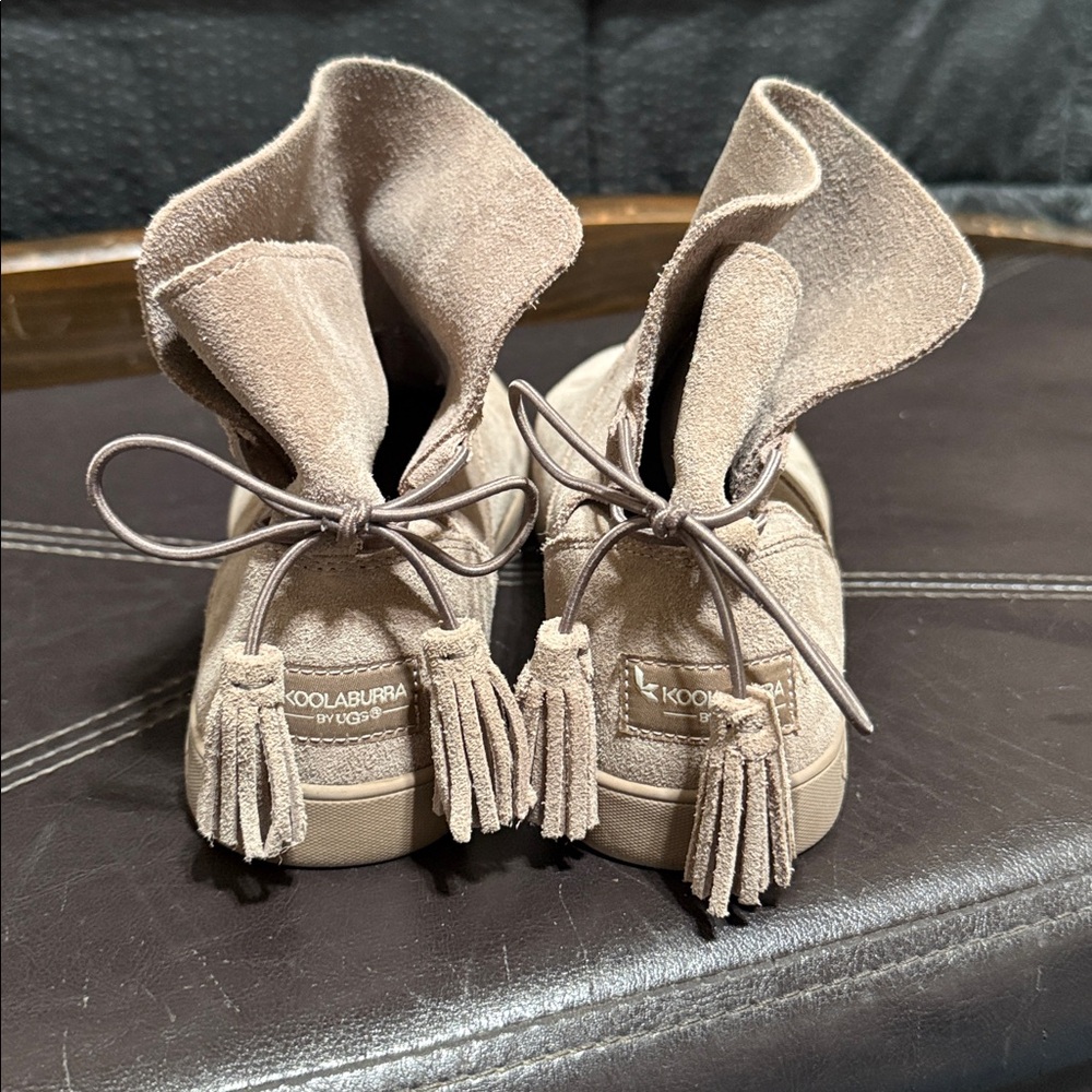 Koolaburra Women's Beige Suede Ankle Booties NWOT - Picture 4 of 7